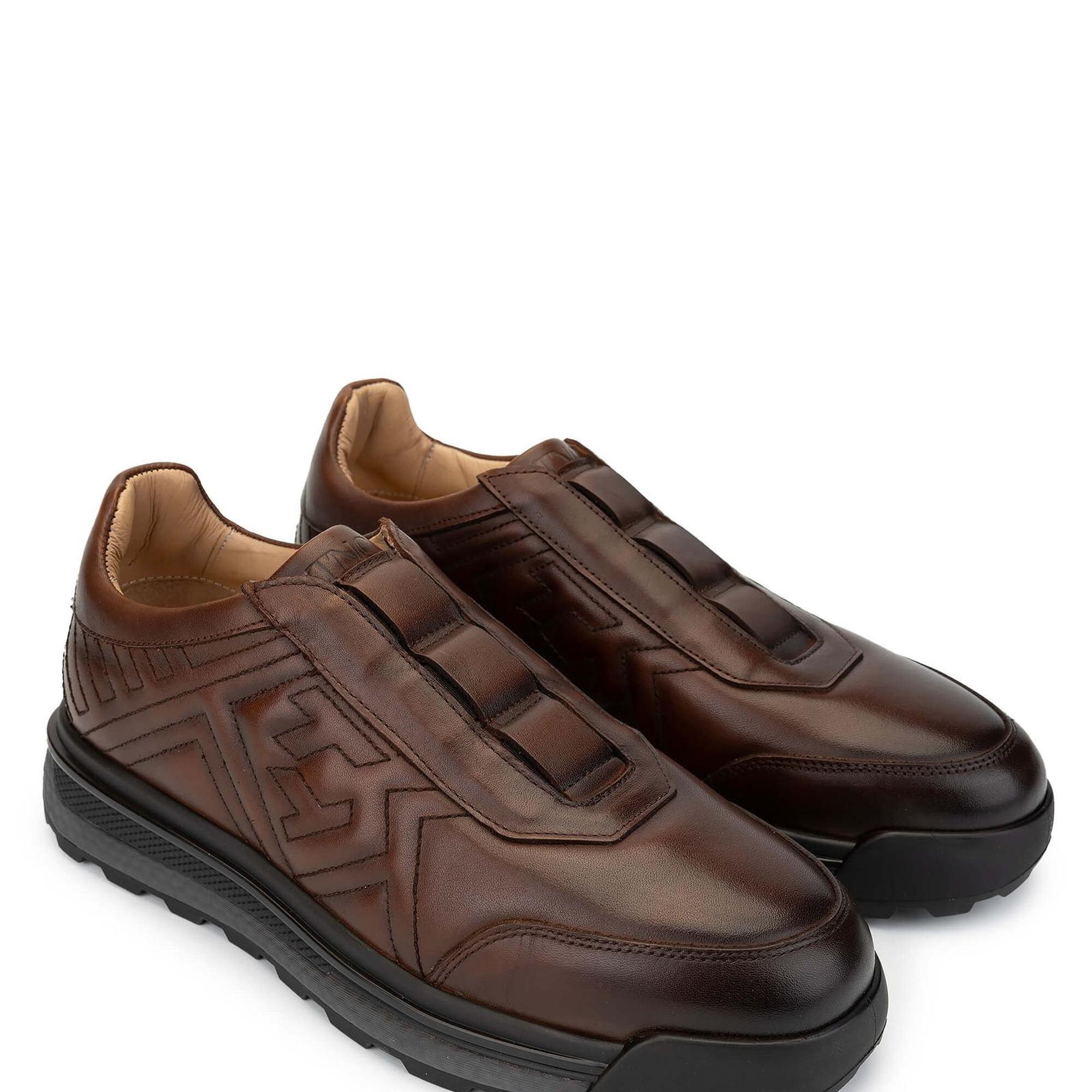 Tamer Tanca Erkek Hakiki Deri Taba Casual Ayakkabı