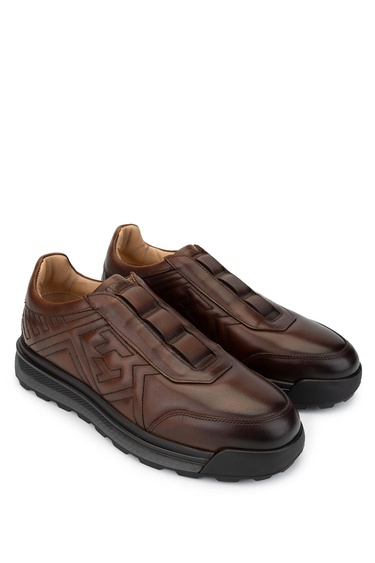  Tamer Tanca Erkek Hakiki Deri Taba Casual Ayakkabı