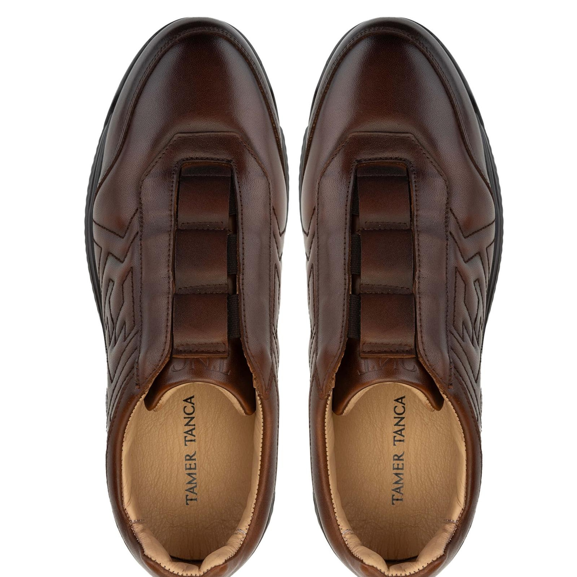Tamer Tanca Erkek Hakiki Deri Taba Casual Ayakkabı