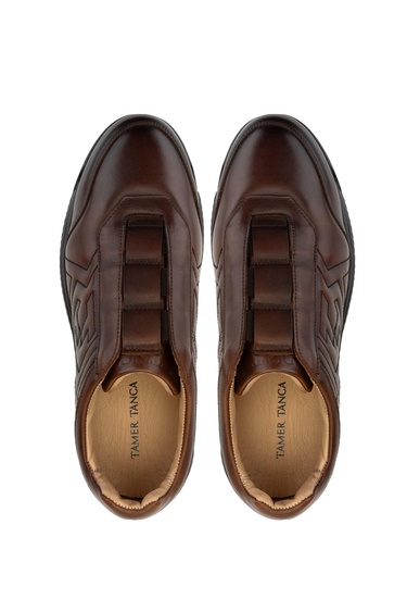  Tamer Tanca Erkek Hakiki Deri Taba Casual Ayakkabı