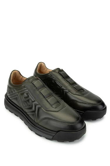  Tamer Tanca Erkek Hakiki Deri Yeşil Casual Ayakkabı