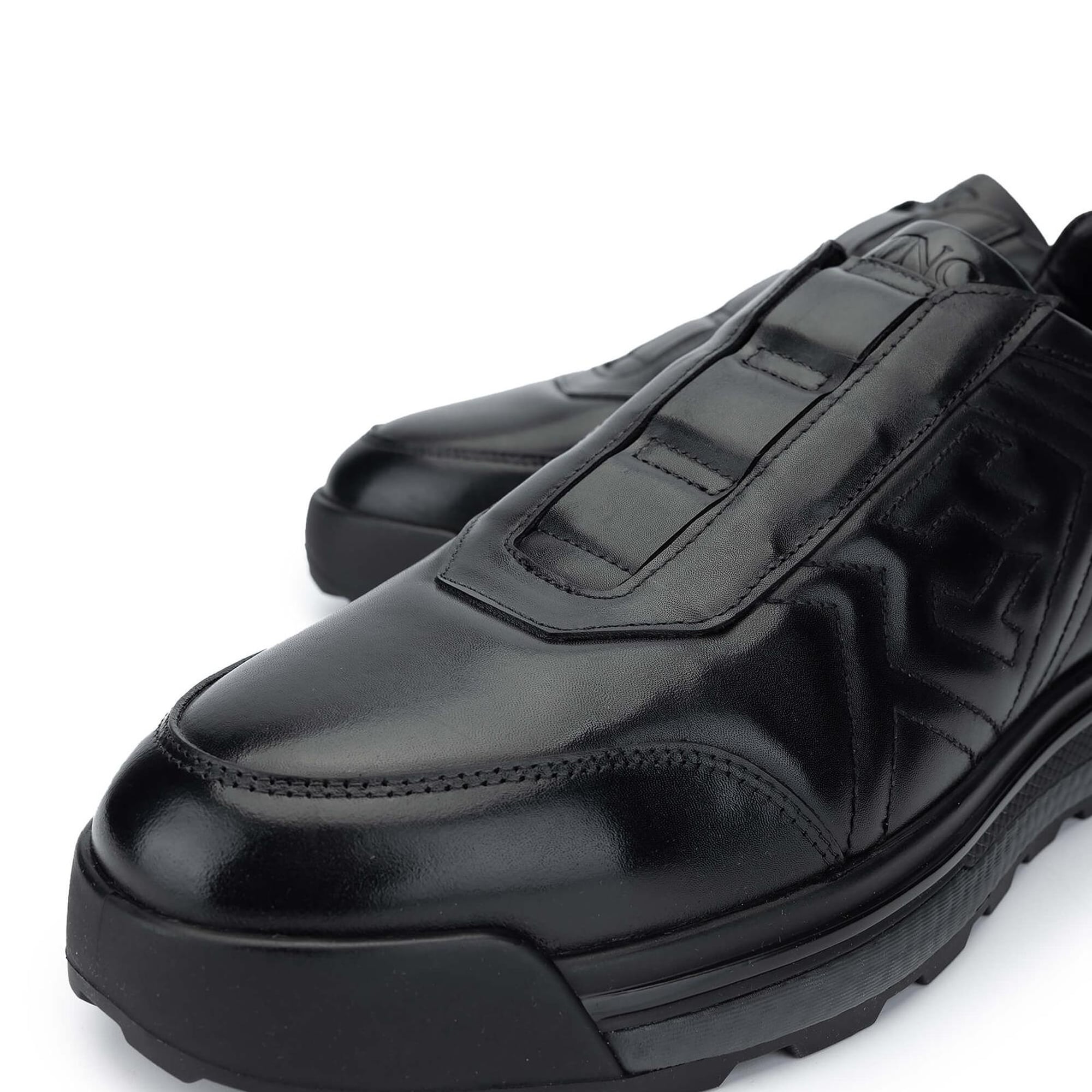 Tamer Tanca Erkek Hakiki Deri Siyah Casual Ayakkabı