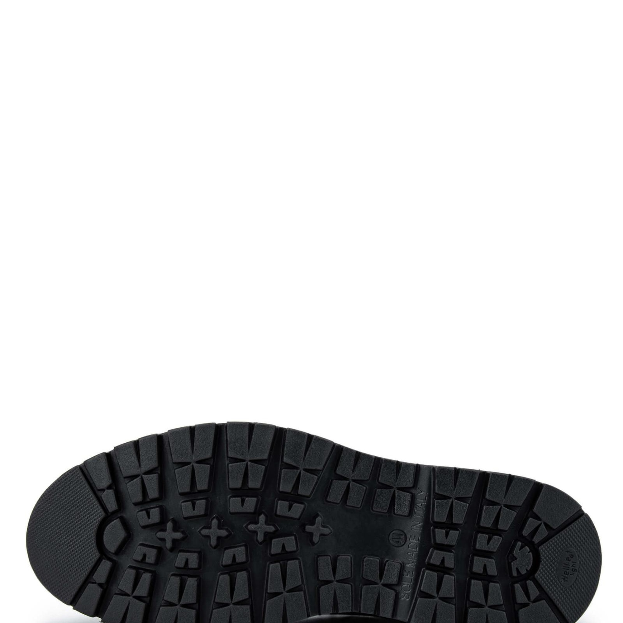 Tamer Tanca Erkek Hakiki Deri Siyah Floter Casual Ayakkabı