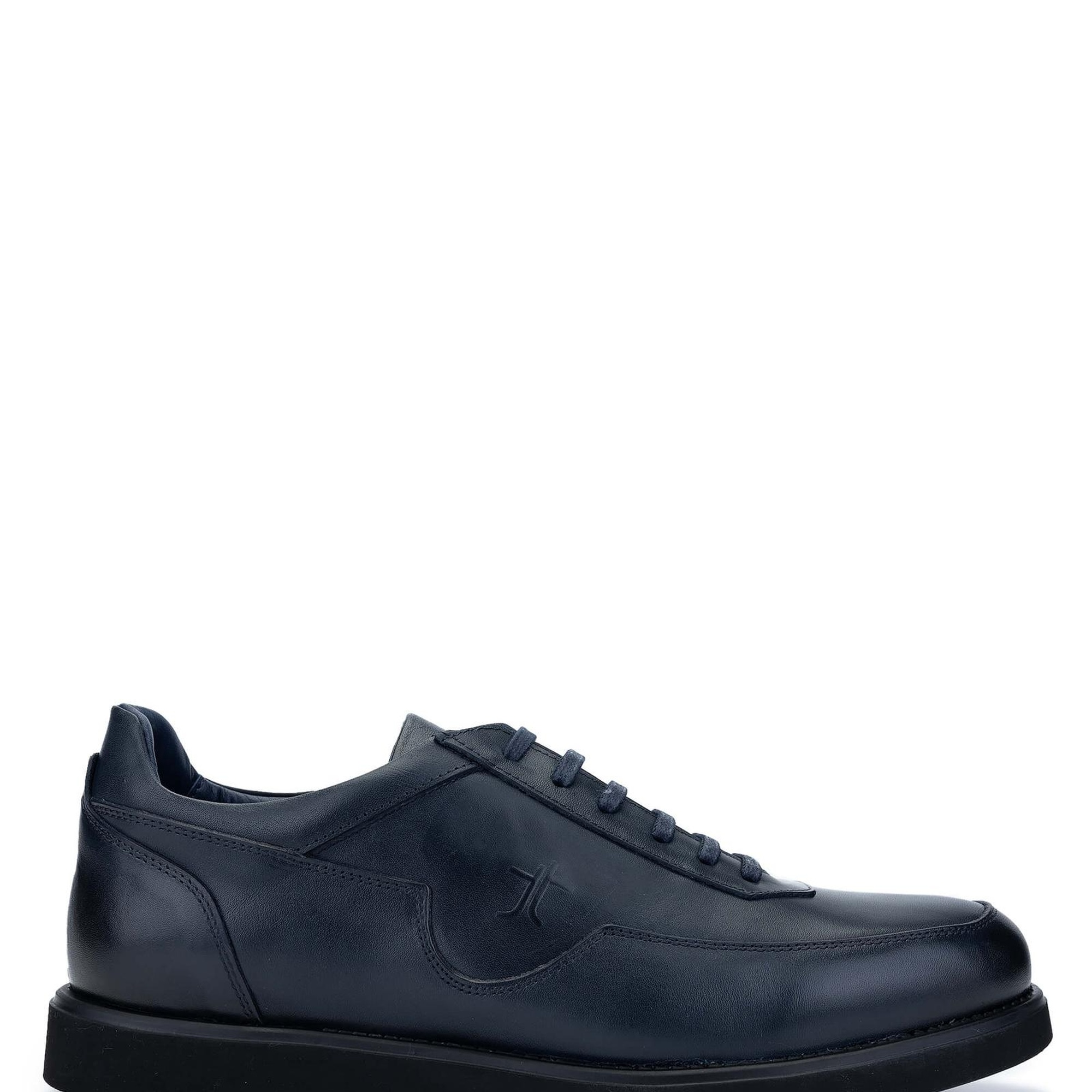 Tamer Tanca Erkek Hakiki Deri Lacivert Casual Ayakkabı