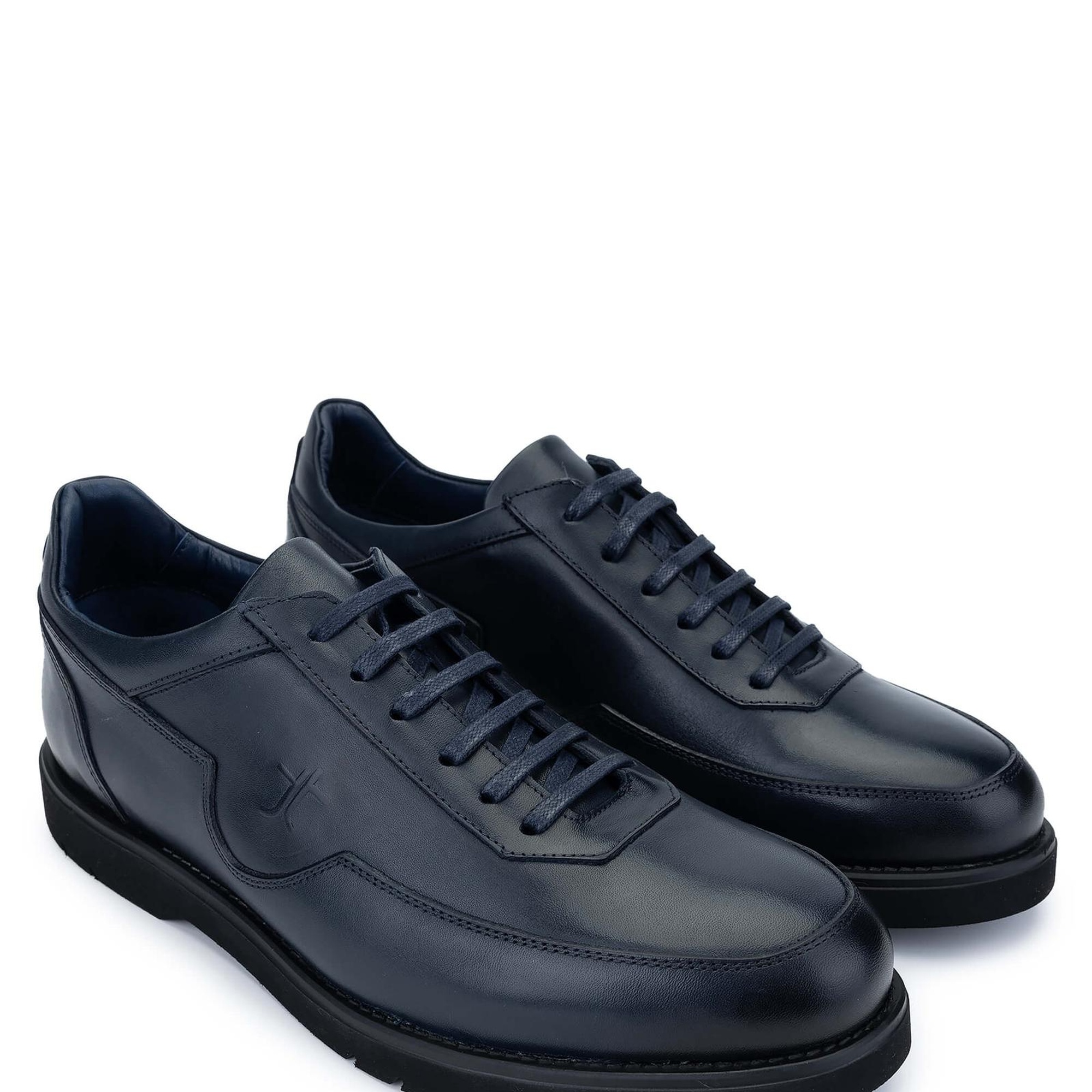 Tamer Tanca Erkek Hakiki Deri Lacivert Casual Ayakkabı