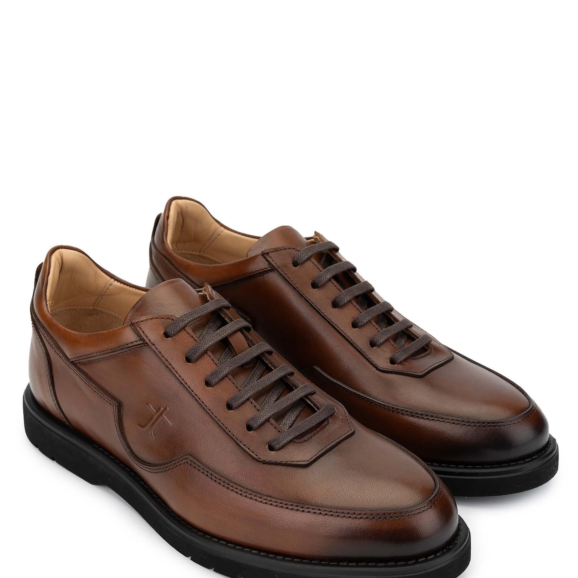 Tamer Tanca Erkek Hakiki Deri Taba Antik Casual Ayakkabı