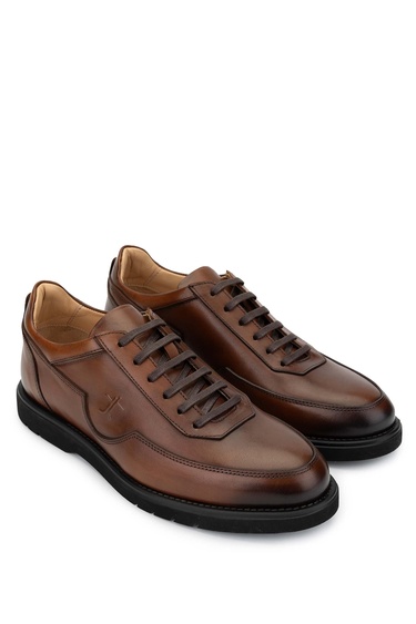  Tamer Tanca Erkek Hakiki Deri Taba Antik Casual Ayakkabı