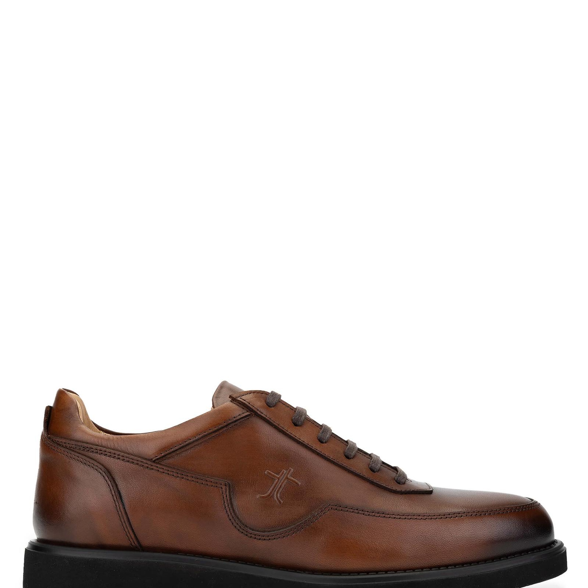 Tamer Tanca Erkek Hakiki Deri Taba Antik Casual Ayakkabı