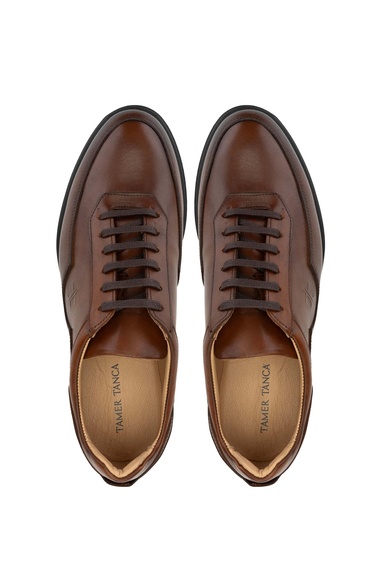  Tamer Tanca Erkek Hakiki Deri Taba Antik Casual Ayakkabı