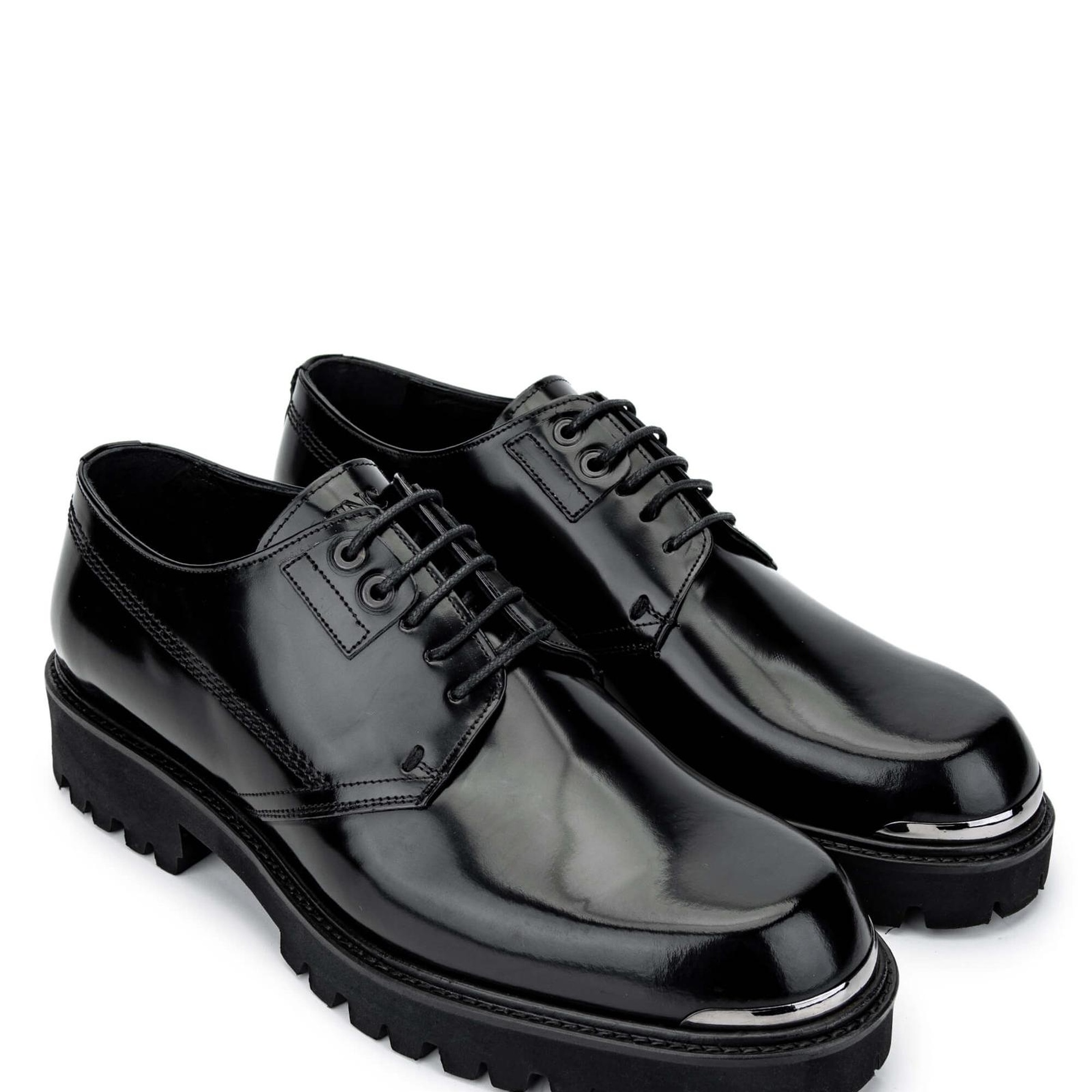 Tamer Tanca Erkek Hakiki Deri Siyah Açma Casual Ayakkabı