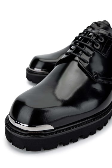  Tamer Tanca Erkek Hakiki Deri Siyah Açma Casual Ayakkabı