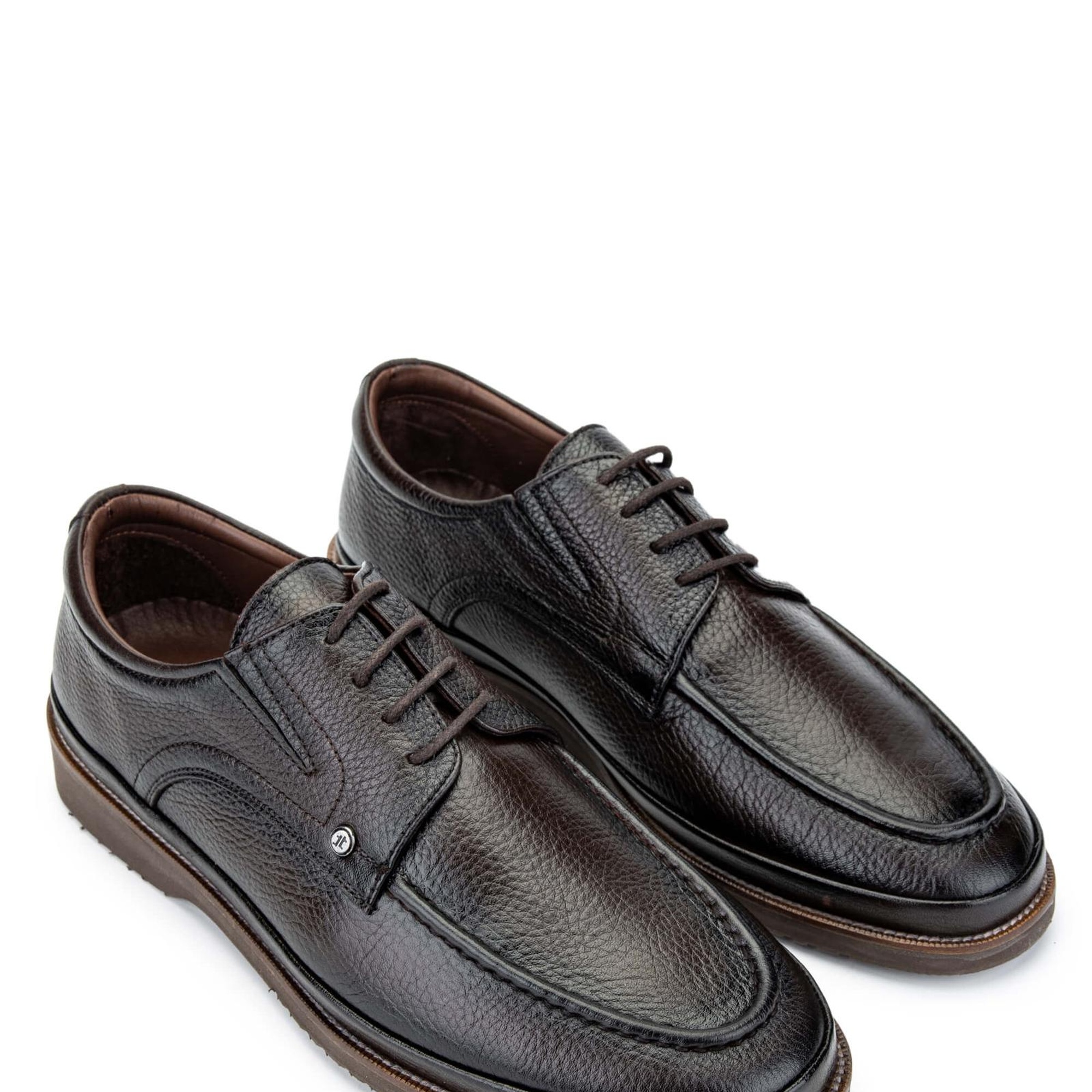 Tamer Tanca Erkek Hakiki Deri Kahverengi Casual Ayakkabı