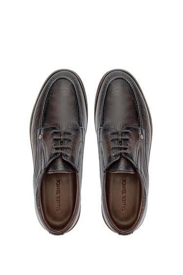  Tamer Tanca Erkek Hakiki Deri Kahverengi Casual Ayakkabı