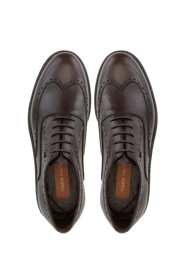  Tamer Tanca Erkek Hakiki Deri Kahverengi Casual Ayakkabı