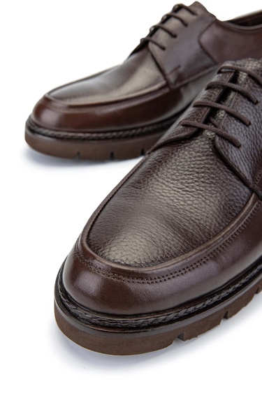  Tamer Tanca Erkek Hakiki Deri Kahverengi Casual Ayakkabı