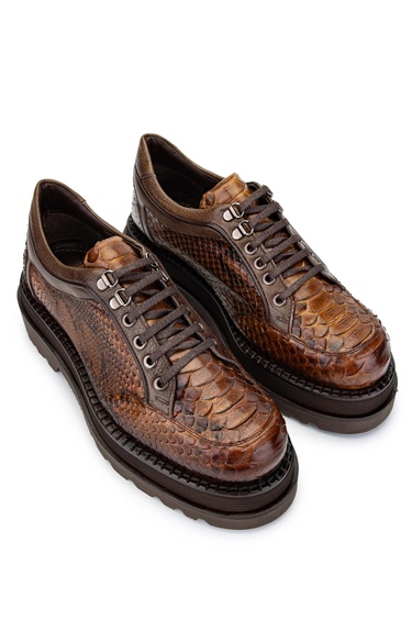  Tamer Tanca Erkek Hakiki Deri Kahverengi Casual Ayakkabı