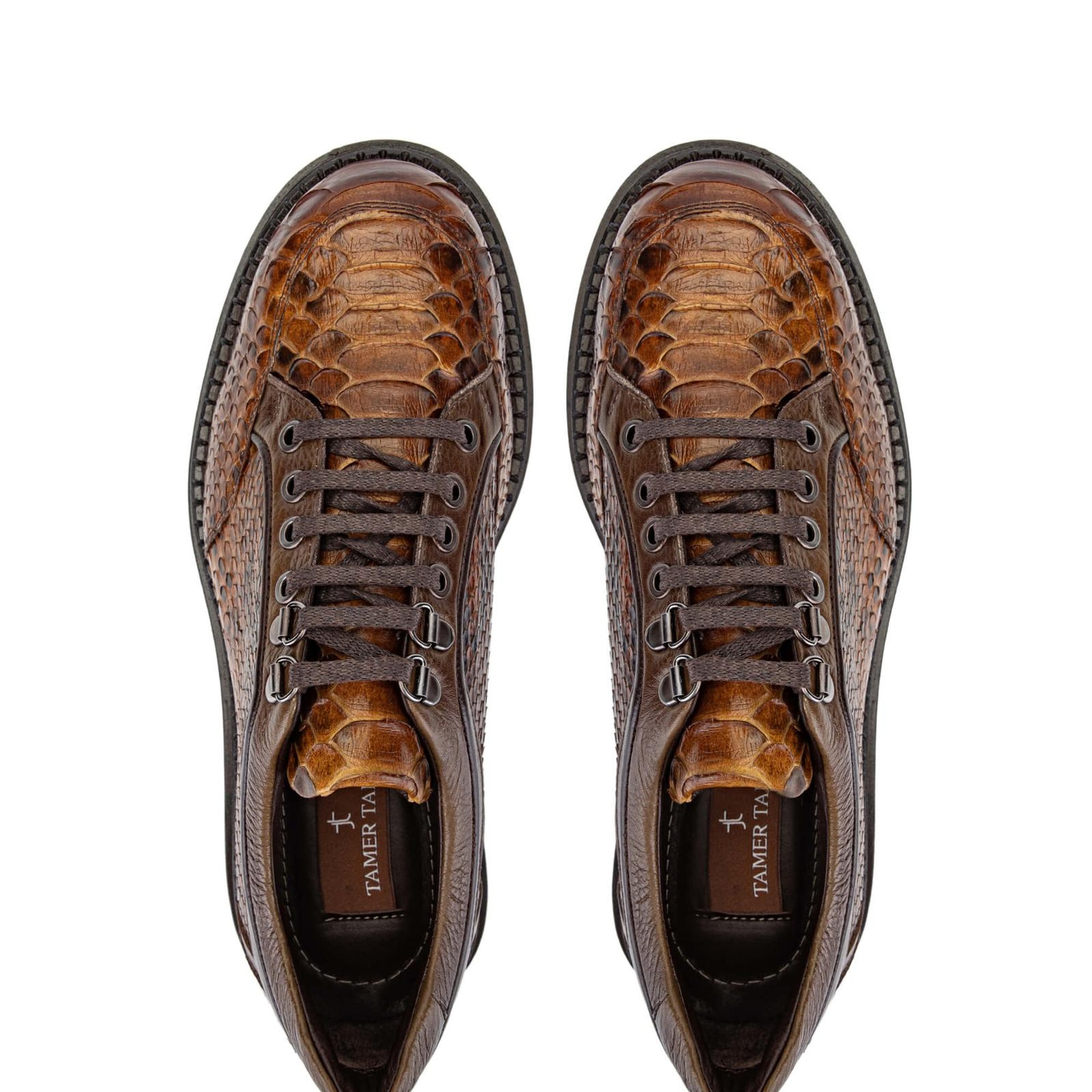 Tamer Tanca Erkek Hakiki Deri Kahverengi Casual Ayakkabı