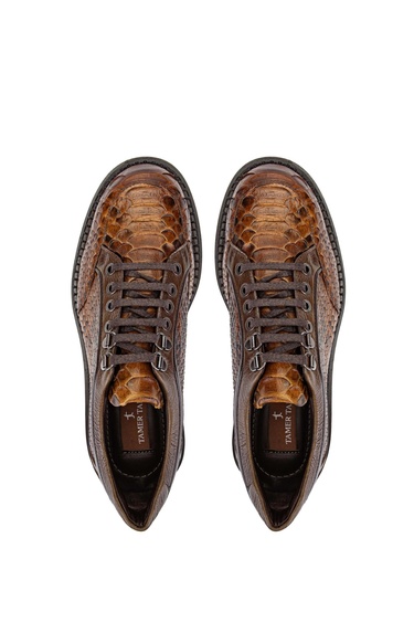  Tamer Tanca Erkek Hakiki Deri Kahverengi Casual Ayakkabı