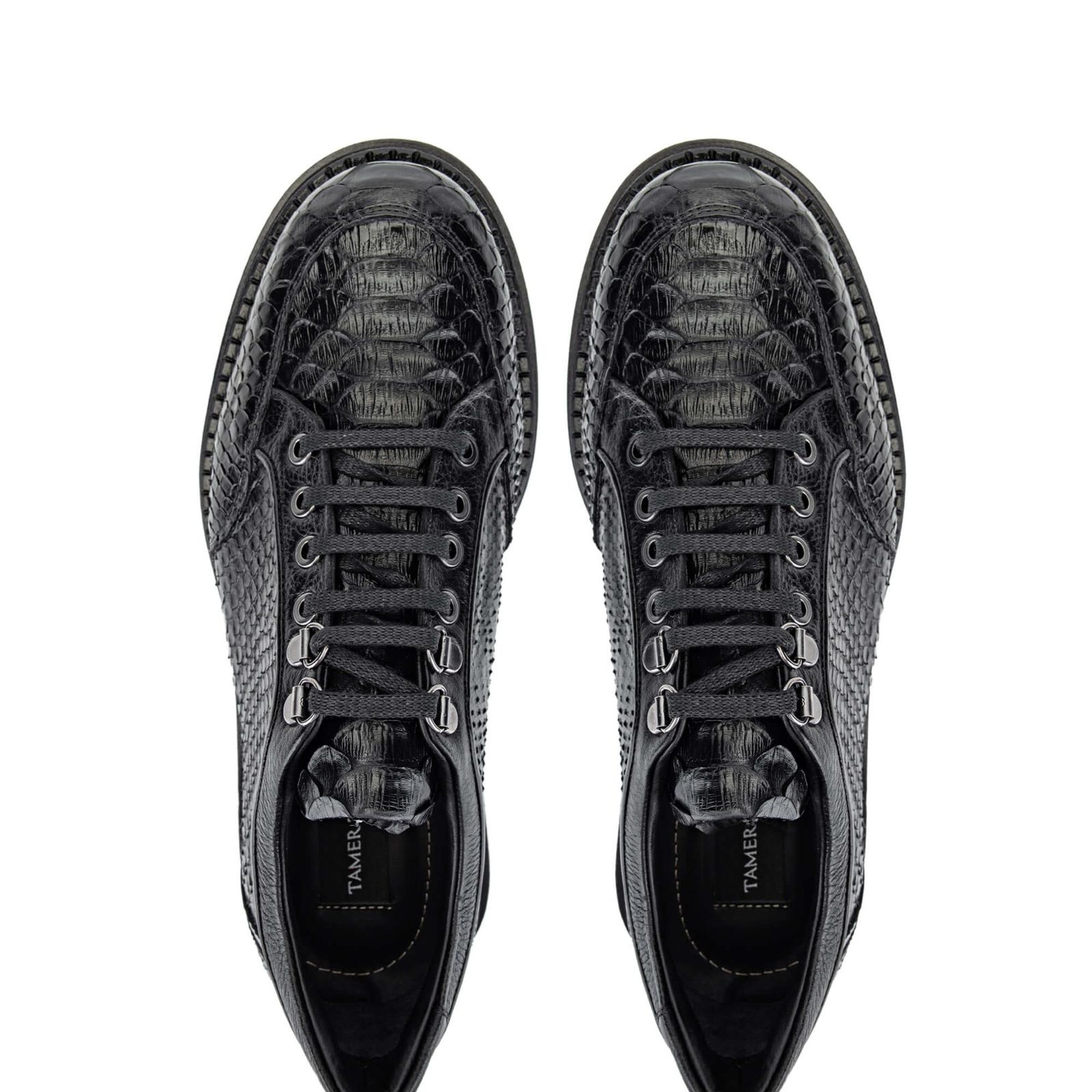 Tamer Tanca Erkek Hakiki Deri Siyah Casual Ayakkabı