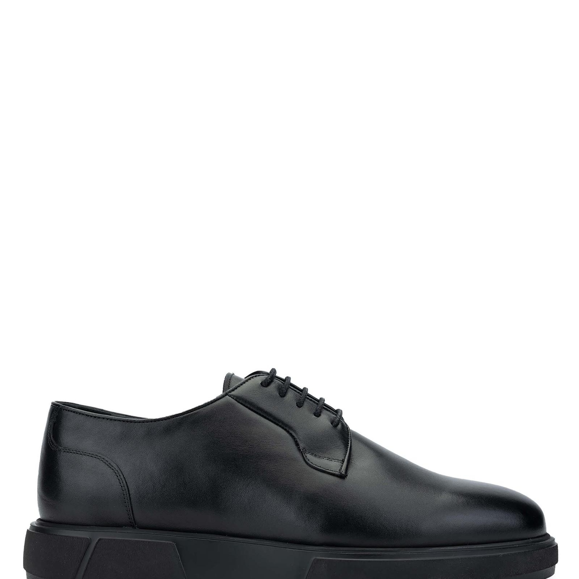 Tamer Tanca Erkek Hakiki Deri Siyah Deri Casual Ayakkabı