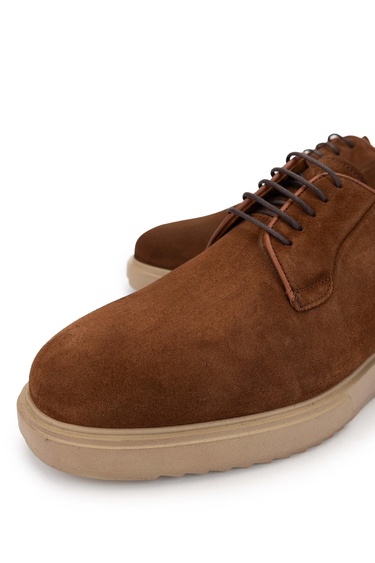  Tamer Tanca Erkek Hakiki Deri Tarçın Casual Ayakkabı