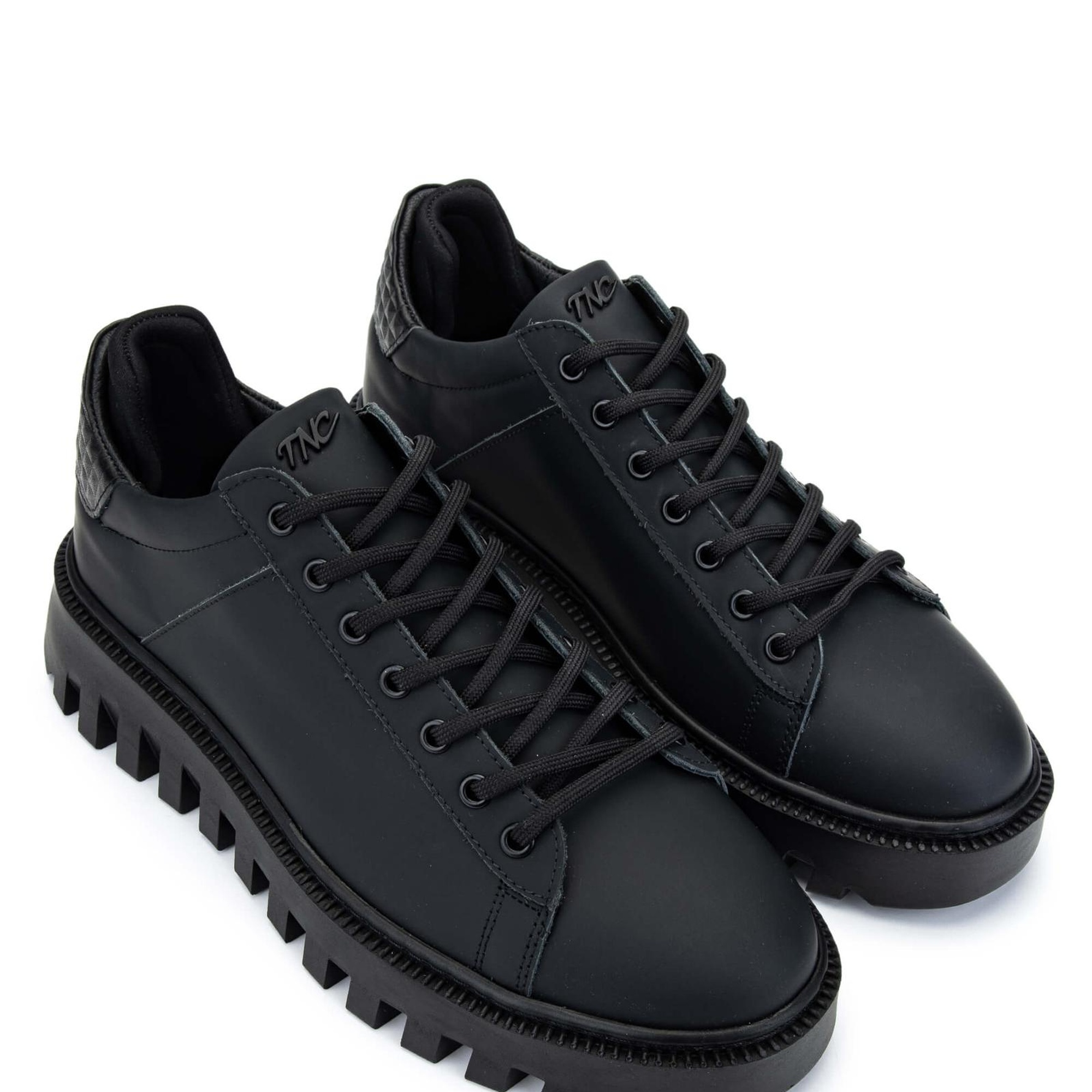 Tamer Tanca Erkek Hakiki Deri Siyah Casual Ayakkabı