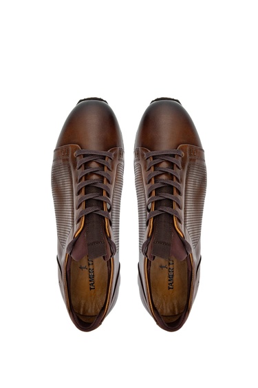  Tamer Tanca Erkek Hakiki Deri Kahverengi Sneakers & Spor Ayakkabı