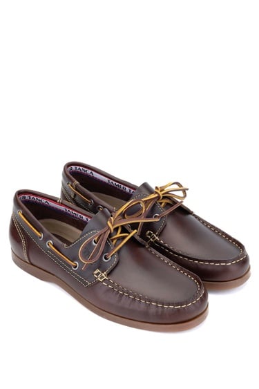  Tamer Tanca Erkek Hakiki Deri Kahverengi/Taba Casual Ayakkabı