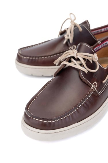  Tamer Tanca Erkek Hakiki Deri Kahverengi Casual Ayakkabı