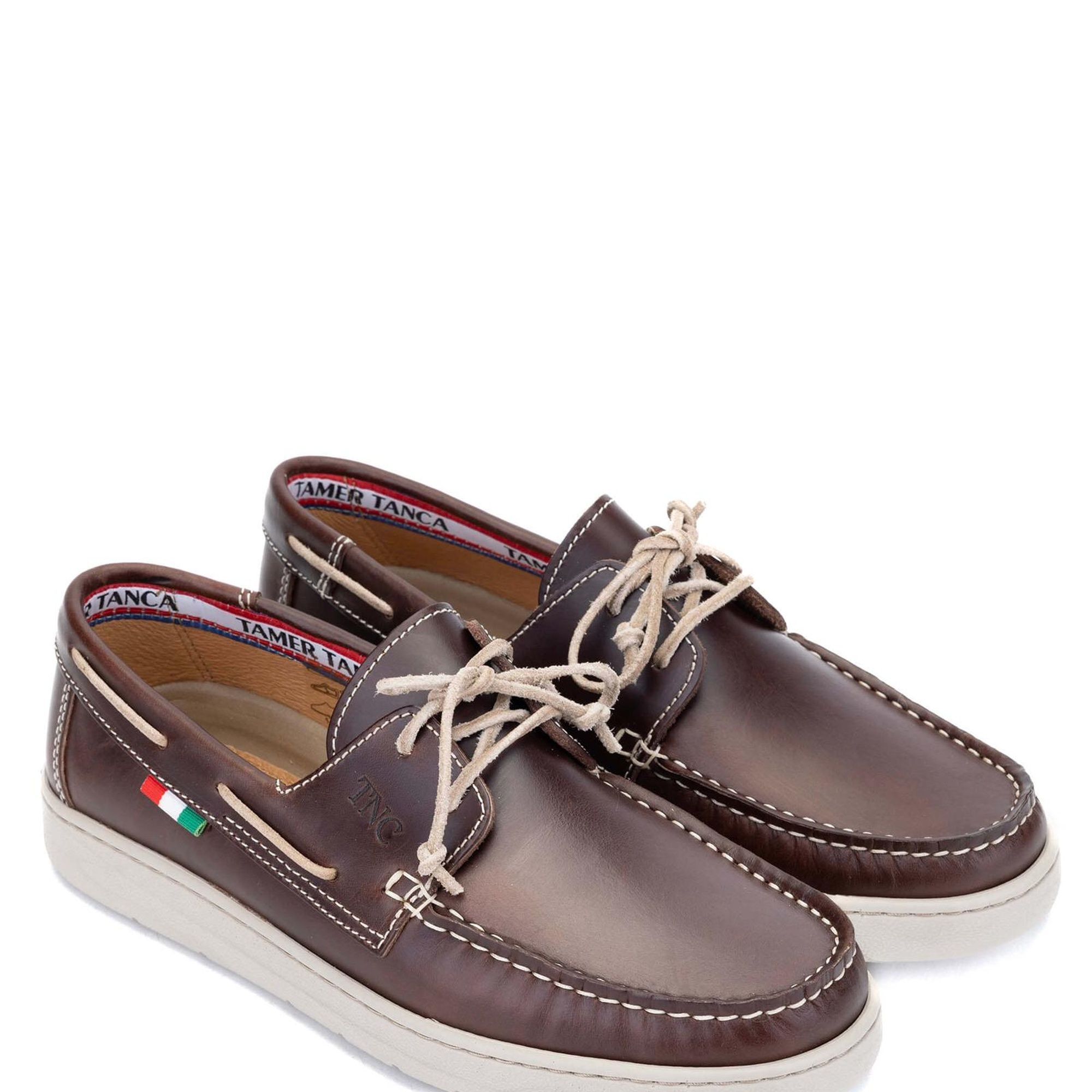 Tamer Tanca Erkek Hakiki Deri Kahverengi Casual Ayakkabı