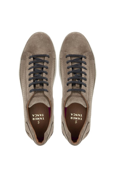  Tamer Tanca Erkek Hakiki Deri Tütün Süet Casual Ayakkabı
