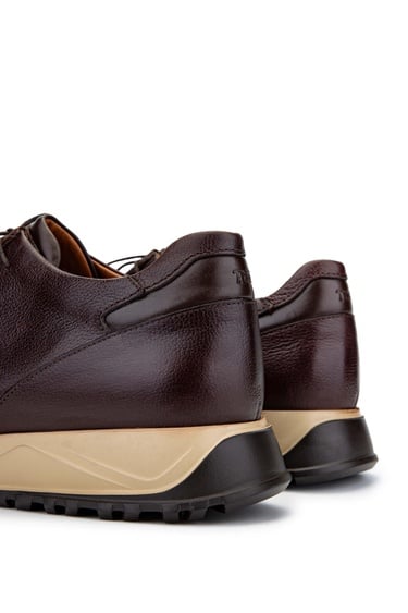  Tamer Tanca Erkek Hakiki Deri Kahverengi Casual Ayakkabı