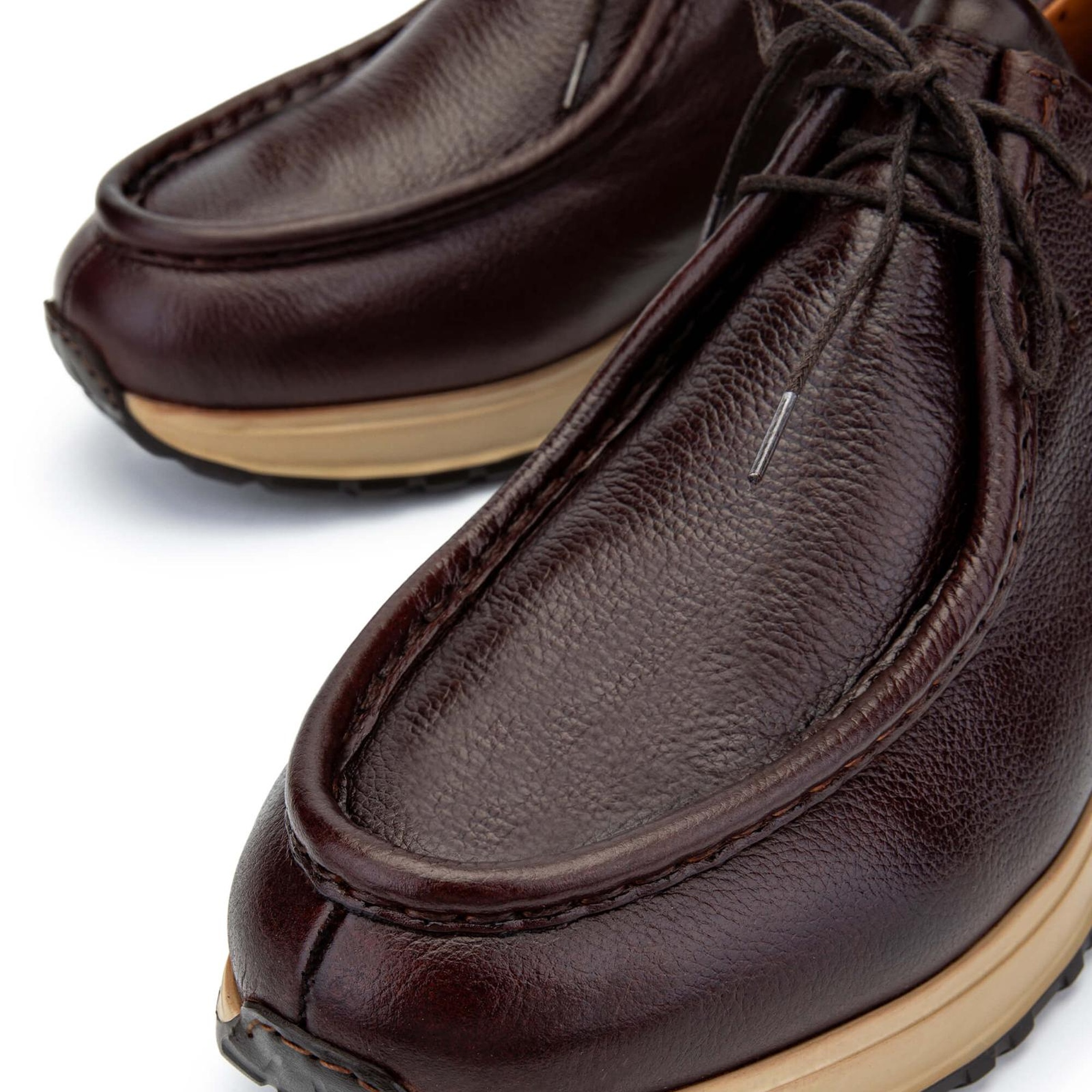 Tamer Tanca Erkek Hakiki Deri Kahverengi Casual Ayakkabı