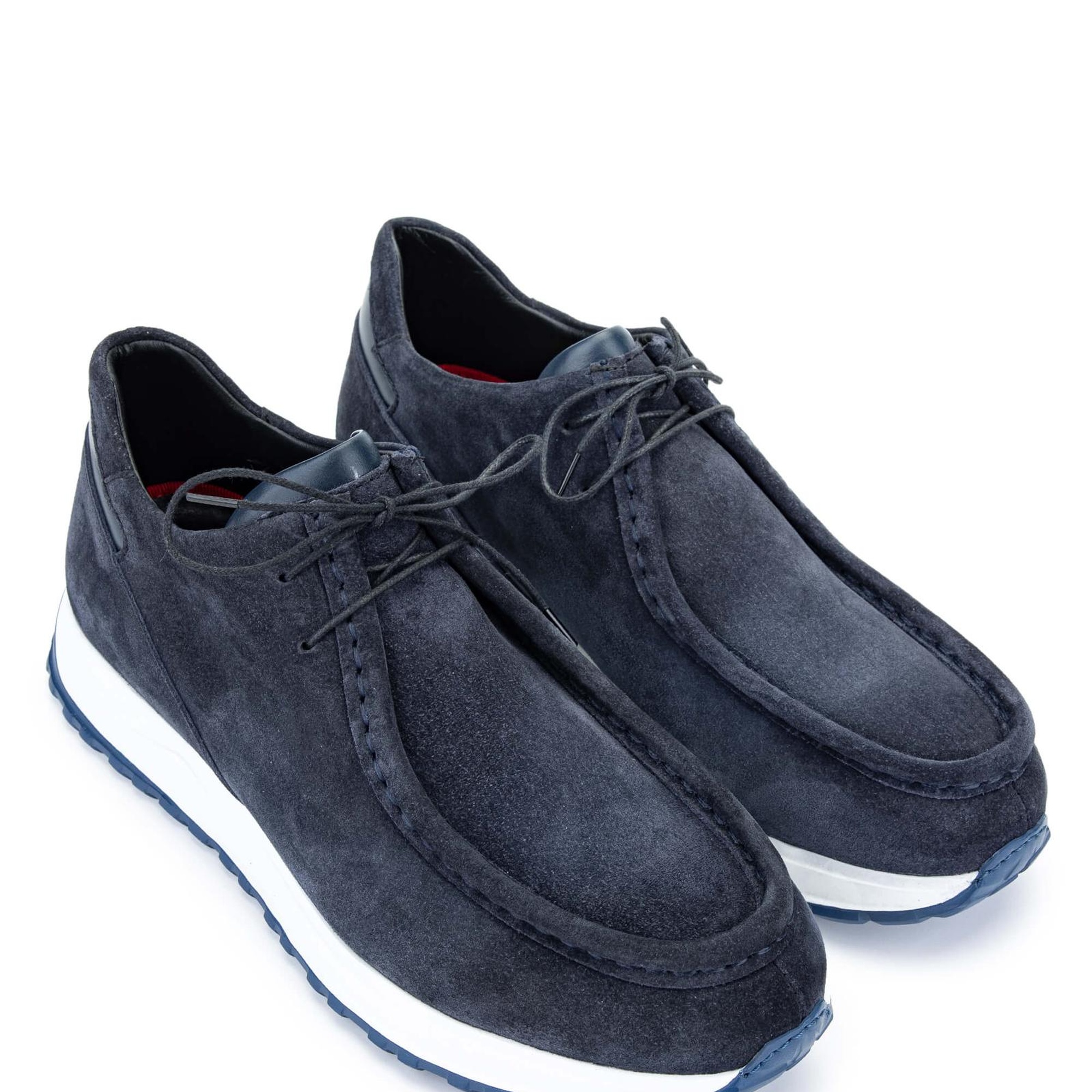 Tamer Tanca Erkek Hakiki Deri Lacivert Süet Casual Ayakkabı