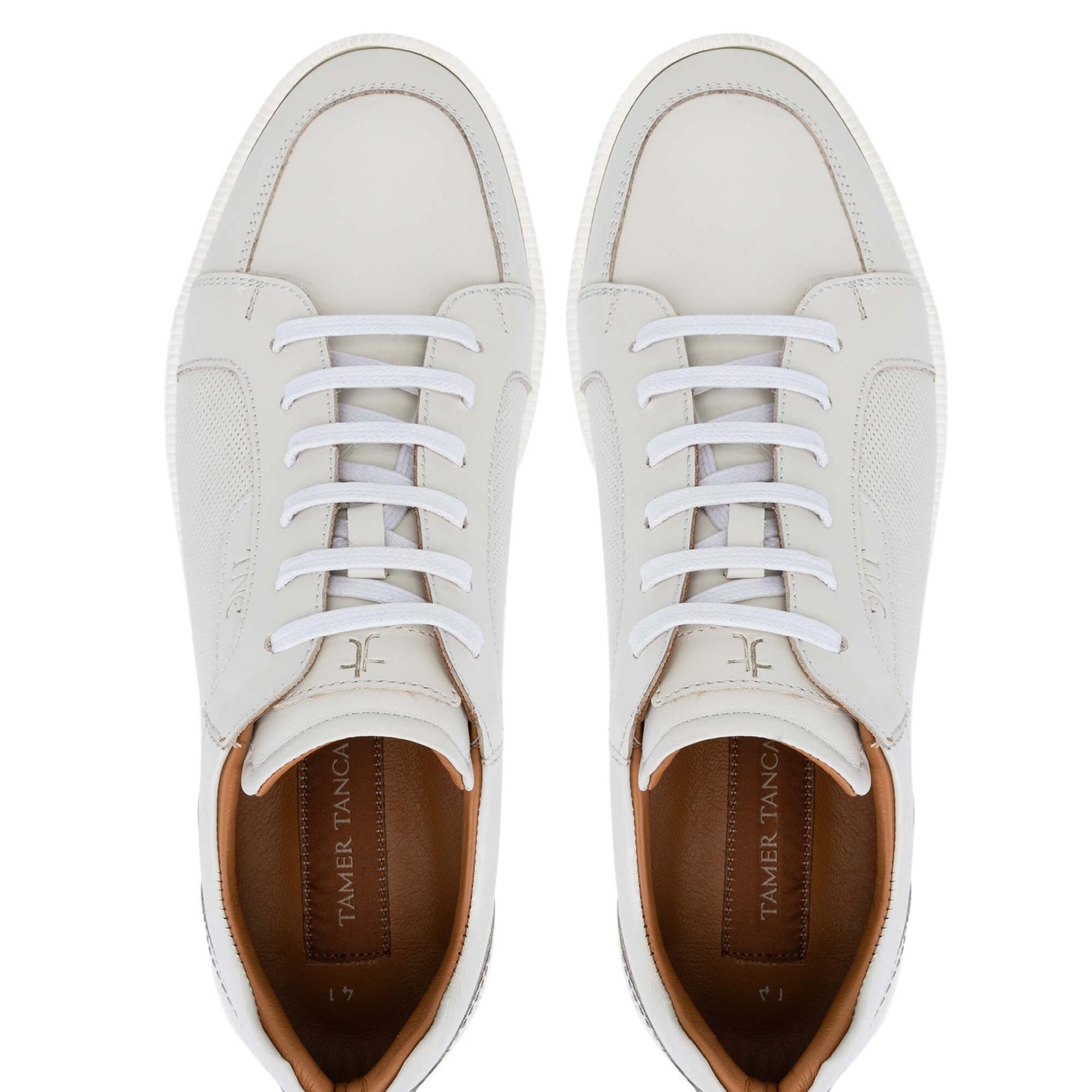 Tamer Tanca Erkek Hakiki Deri Bej Casual Ayakkabı