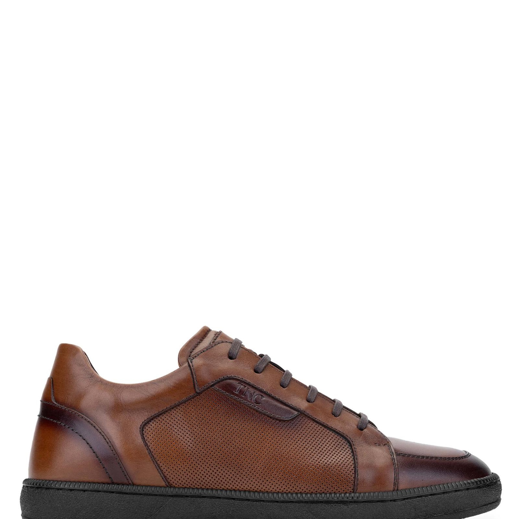 Tamer Tanca Erkek Hakiki Deri Kahverengi Casual Ayakkabı