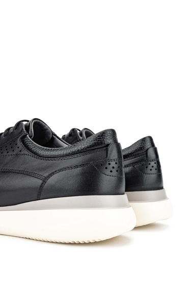  Tamer Tanca Erkek Hakiki Deri Siyah Casual Ayakkabı