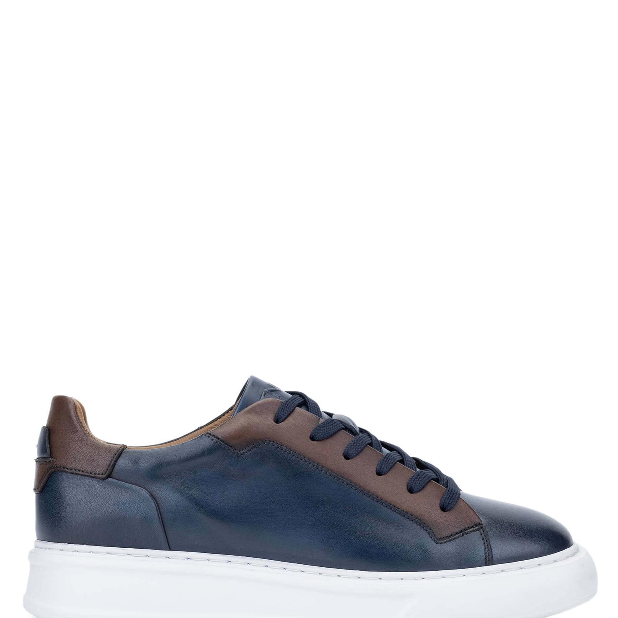 Tamer Tanca Erkek Hakiki Deri Lacivert Casual Ayakkabı