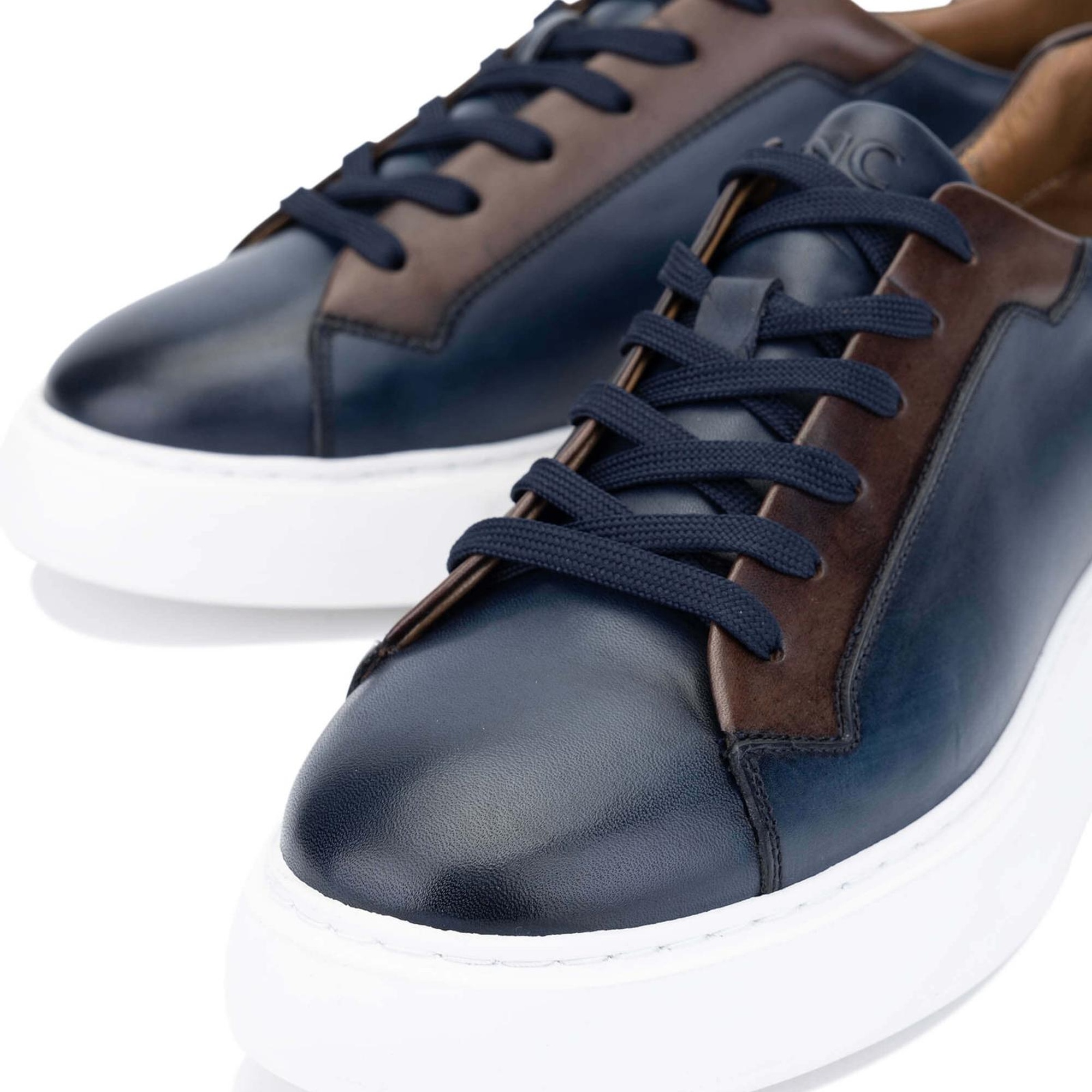 Tamer Tanca Erkek Hakiki Deri Lacivert Casual Ayakkabı