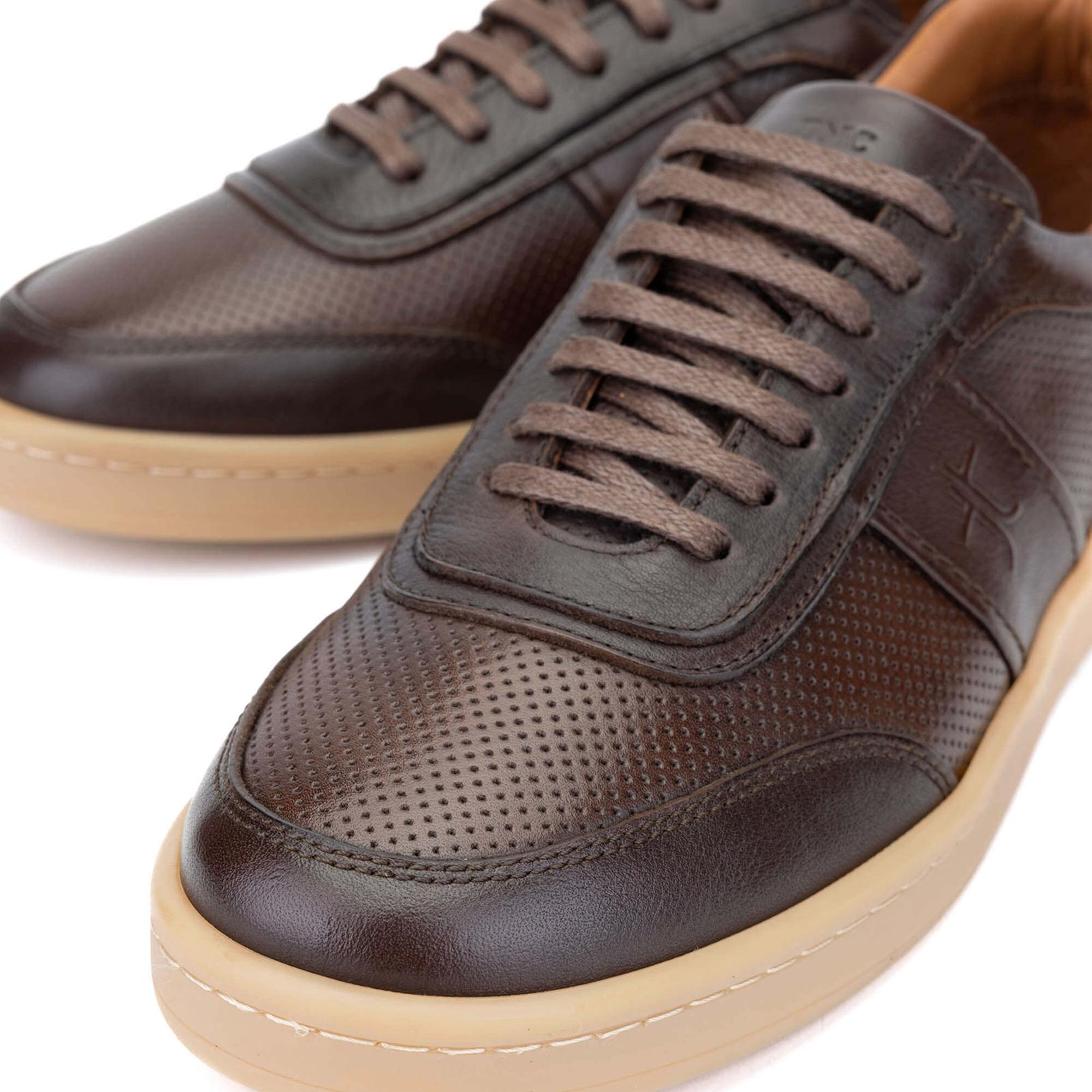 Tamer Tanca Erkek Hakiki Deri Kahverengi Casual Ayakkabı