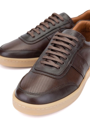  Tamer Tanca Erkek Hakiki Deri Kahverengi Casual Ayakkabı