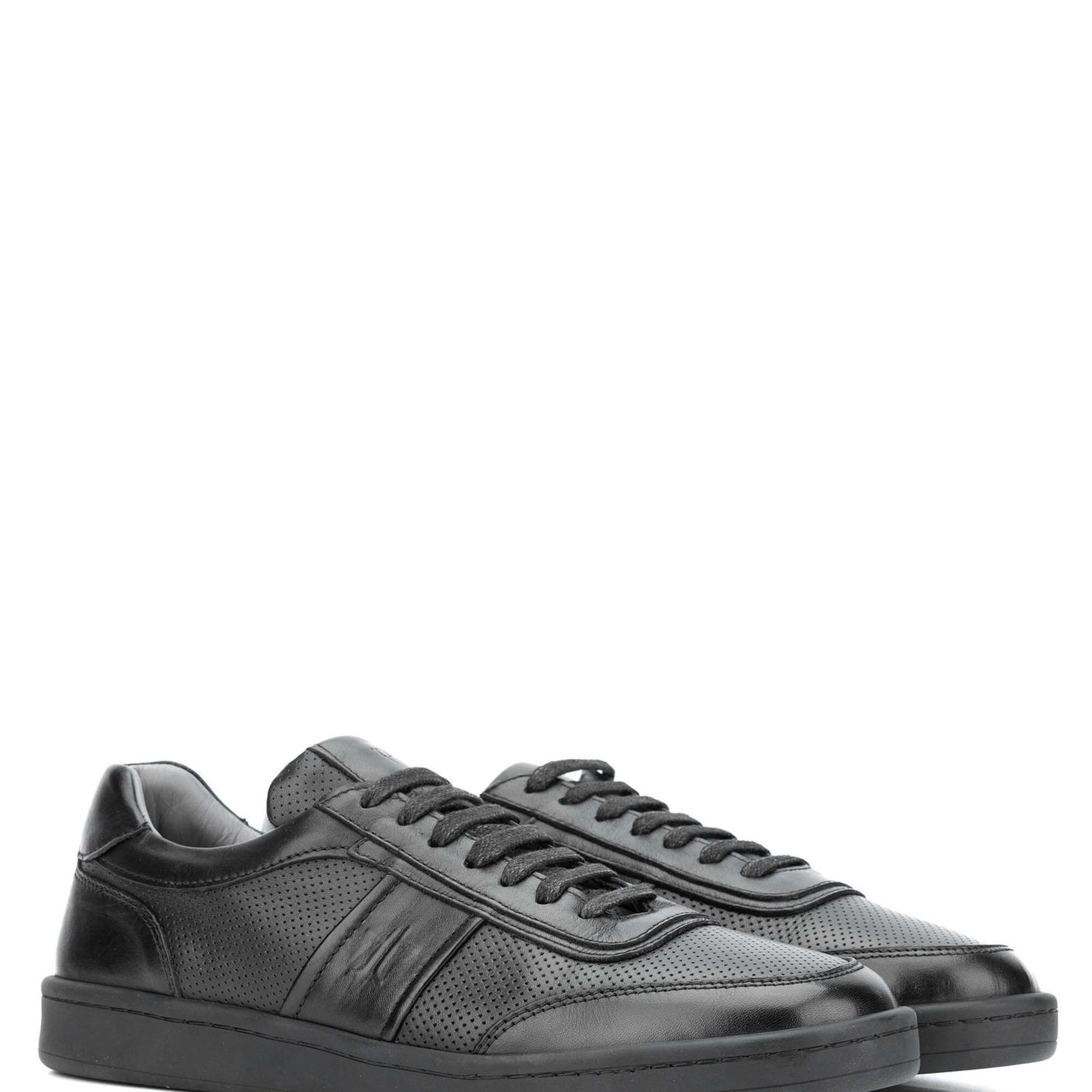 Tamer Tanca Erkek Hakiki Deri Siyah Casual Ayakkabı