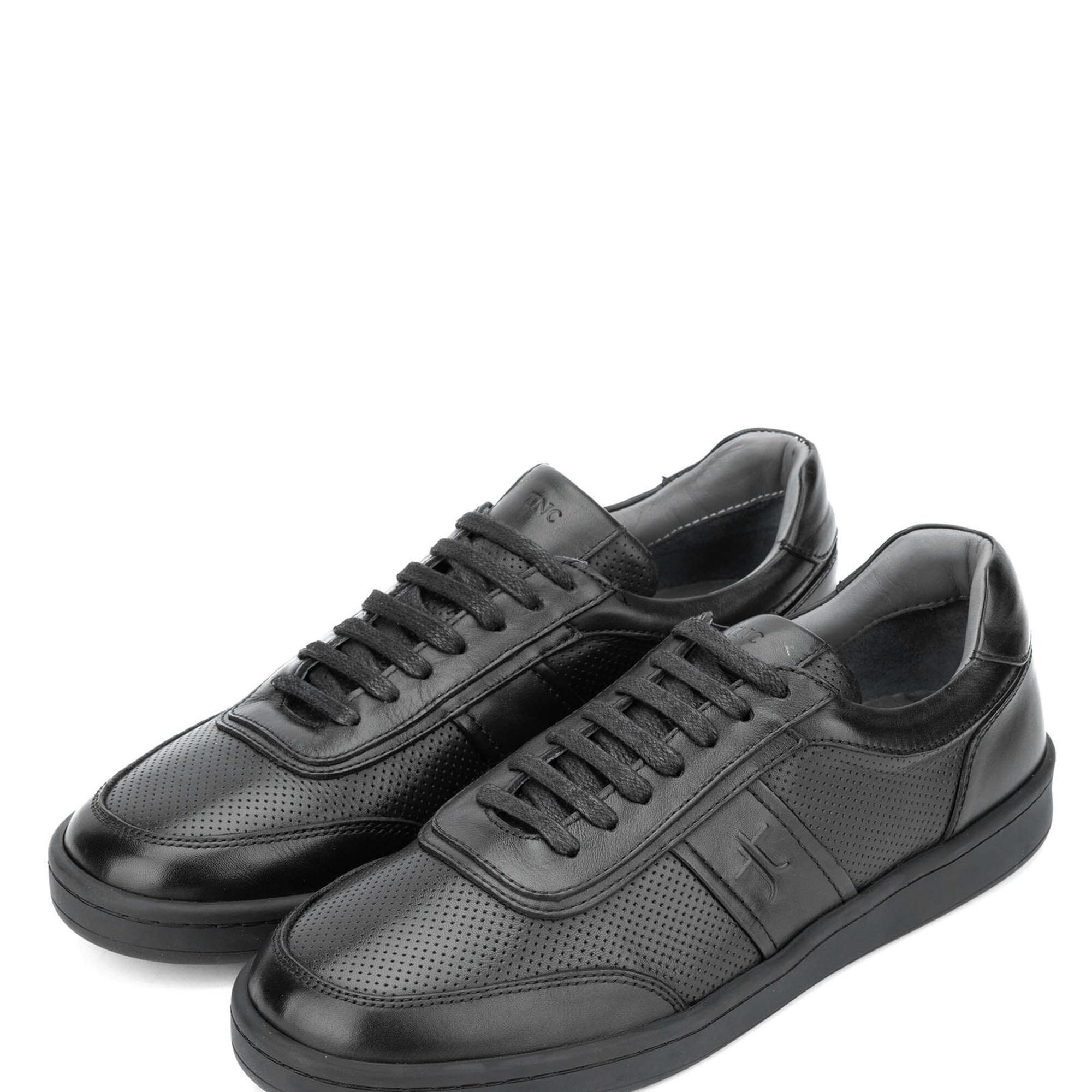 Tamer Tanca Erkek Hakiki Deri Siyah Casual Ayakkabı