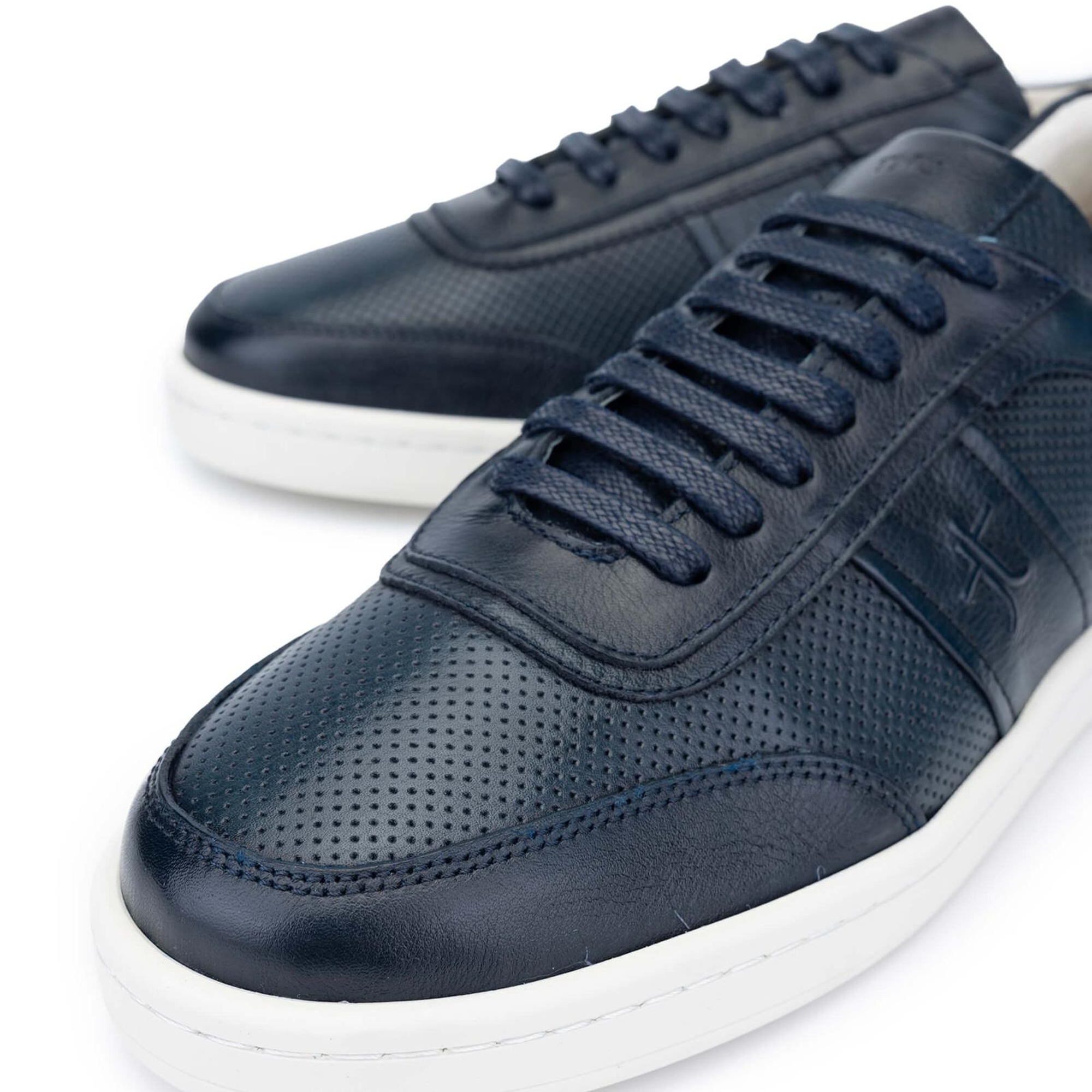 Tamer Tanca Erkek Hakiki Deri Lacivert Casual Ayakkabı