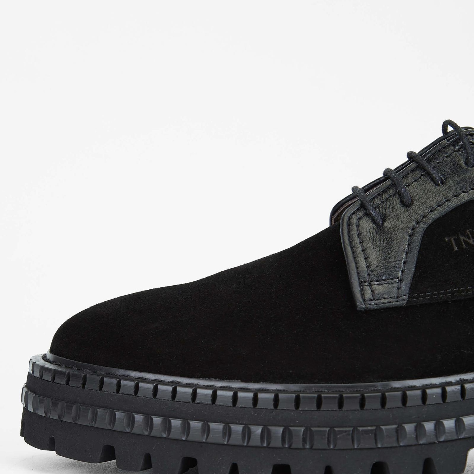 Tamer Tanca Erkek Hakiki Deri Siyah Süet Casual Ayakkabı