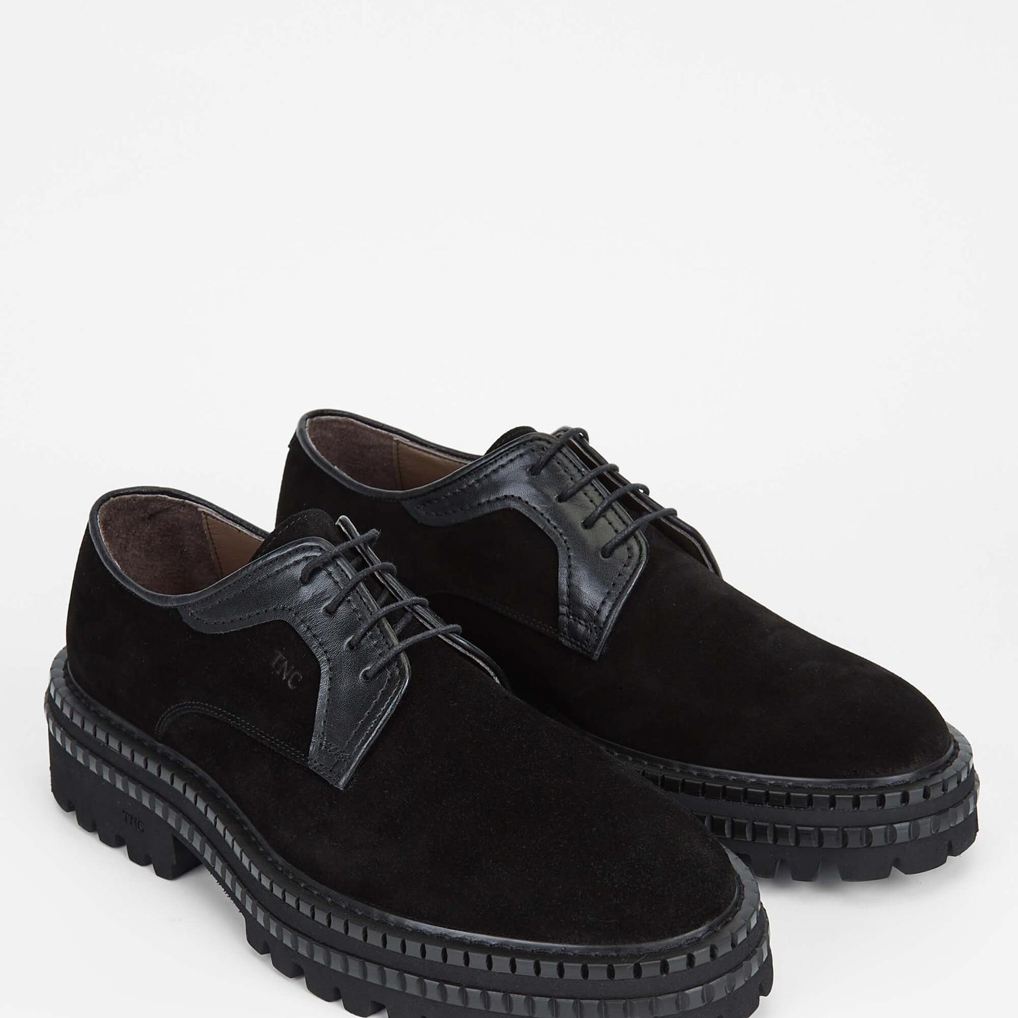 Tamer Tanca Erkek Hakiki Deri Siyah Süet Casual Ayakkabı