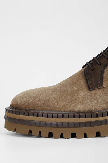  Tamer Tanca Erkek Hakiki Deri Tütün Süet Casual Ayakkabı