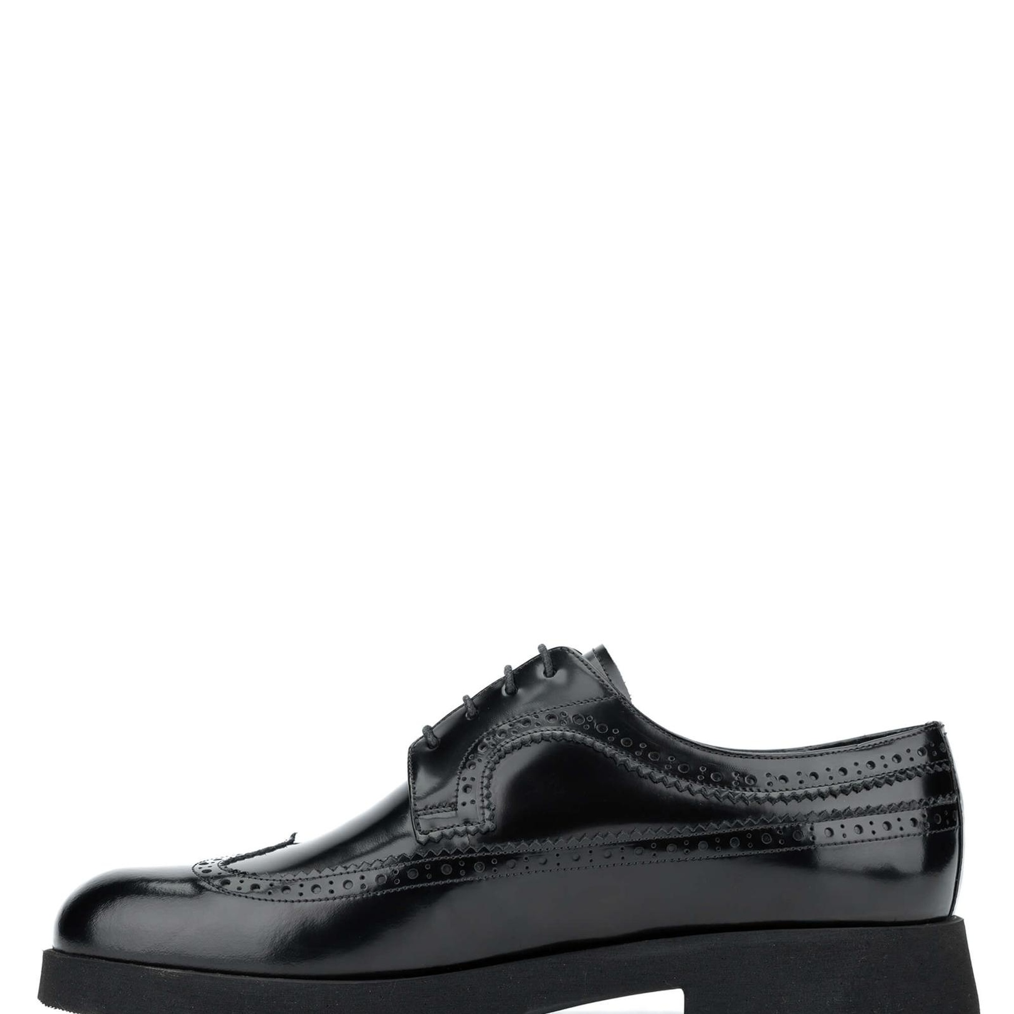 Tamer Tanca Erkek Hakiki Deri Siyah Açma Casual Ayakkabı