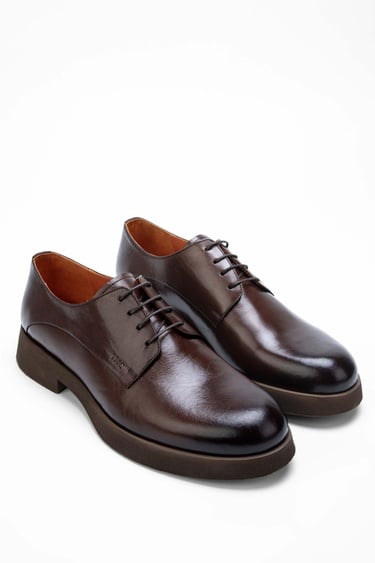  Tamer Tanca Erkek Hakiki Deri Taba Bufalo Casual Ayakkabı