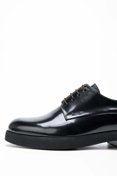  Tamer Tanca Erkek Hakiki Deri Siyah Açma Casual Ayakkabı